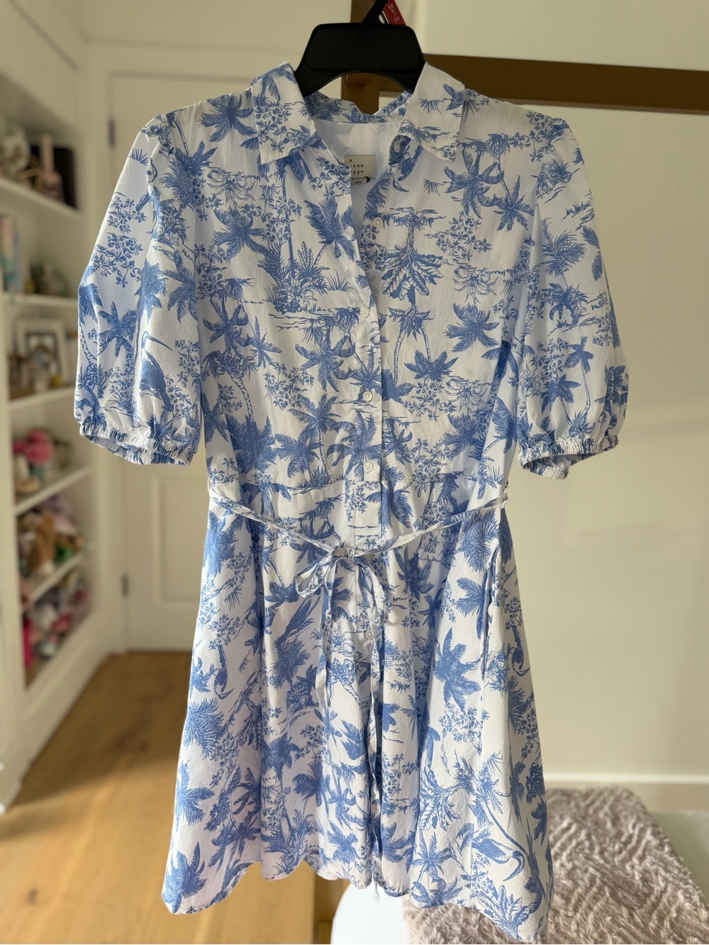 A New Day - Blue & White Floral Dress